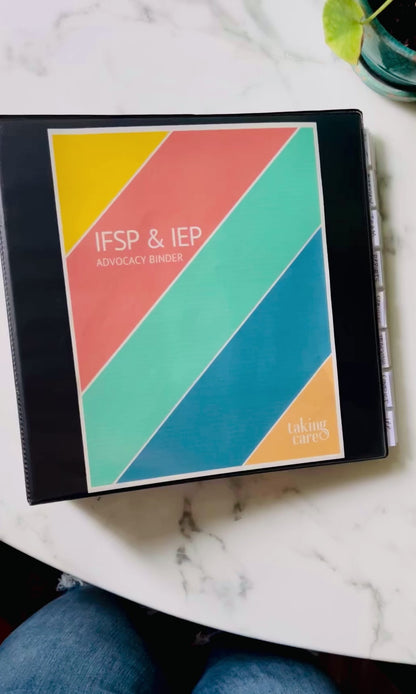 IFSP & IEP Advocacy Binder